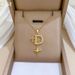 】 D-Shaped 【 Star Light Luxury Charm Gorgeous Full Diamond Necklace Women's Versatile Clavicle Titanium Steel Chain 【 】_ipsvogv.com