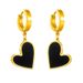 Minimalist titanium steel earrings for women, color retention for new style shells, great love for stainless steel_ipsvogv.com