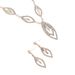 Silver Water Drop Necklace & Earrings Set - Sky Eye Rhinestone Crystal Jewelry For Girls, High-End 2-Piece Gift_ipsvogv.com