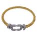 Fashion High-level Micro Set Zircon Two Color Fried Dough Twists Braid Bracelet Jewelry_ipsvogv.com