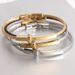 Men'S Simple All-Lap Titanium Steel Cable Fashion Design Bolt Bracelet_ipsvogv.com