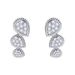 Women's Jewelry Beaded Edge Full Diamond Teardrop Shaped Diamond Stud Earrings Arranged In A Personalized Fashion Jewelry Set French Style_ipsvogv.com