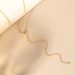 S Sterg Sier U-shaped Pendant Snake Chain Long Necklace_ipsvogv.com