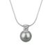 Women's Jewelry French Retro Single Diamond Inlaid Round Pearl Necklace Light Luxury High End Design Versatile Clavicle Necklace_ipsvogv.com
