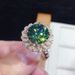 Cao Shi Kwai Live Broadcast New Style Maldives Blue Green Zircon Fire Color Shining Ring_ipsvogv.com