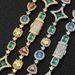 Men's Jewelry Set Fashion Hip Hop Colored Gemstone Necklaces Accessories High End Zircon Men's Bracelets_ipsvogv.com