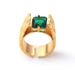Medieval Vintage Jewelry Natural Stone Geometric Ring High End Sense All Match Retro Non Fading Summer Jewelry_ipsvogv.com