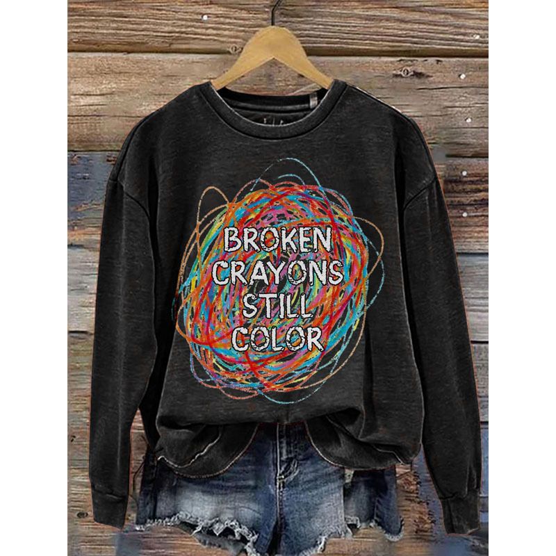 Women's Clothing round neck printed sweatshirts spring and autumn hot selling casual all match long sleeved men's and women's tops_ipsvogv.com