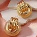 Women's Retro Hollow Metal Circle Plain Earrings Large Earrings Medieval Niche Personality Design Earrings Earrings_ipsvogv.com