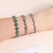 New High-end, Fashionable And Simple Bracelet, Niche, Light , Versatile, Zircon Hand Decoration, Emerald Green_ipsvogv.com
