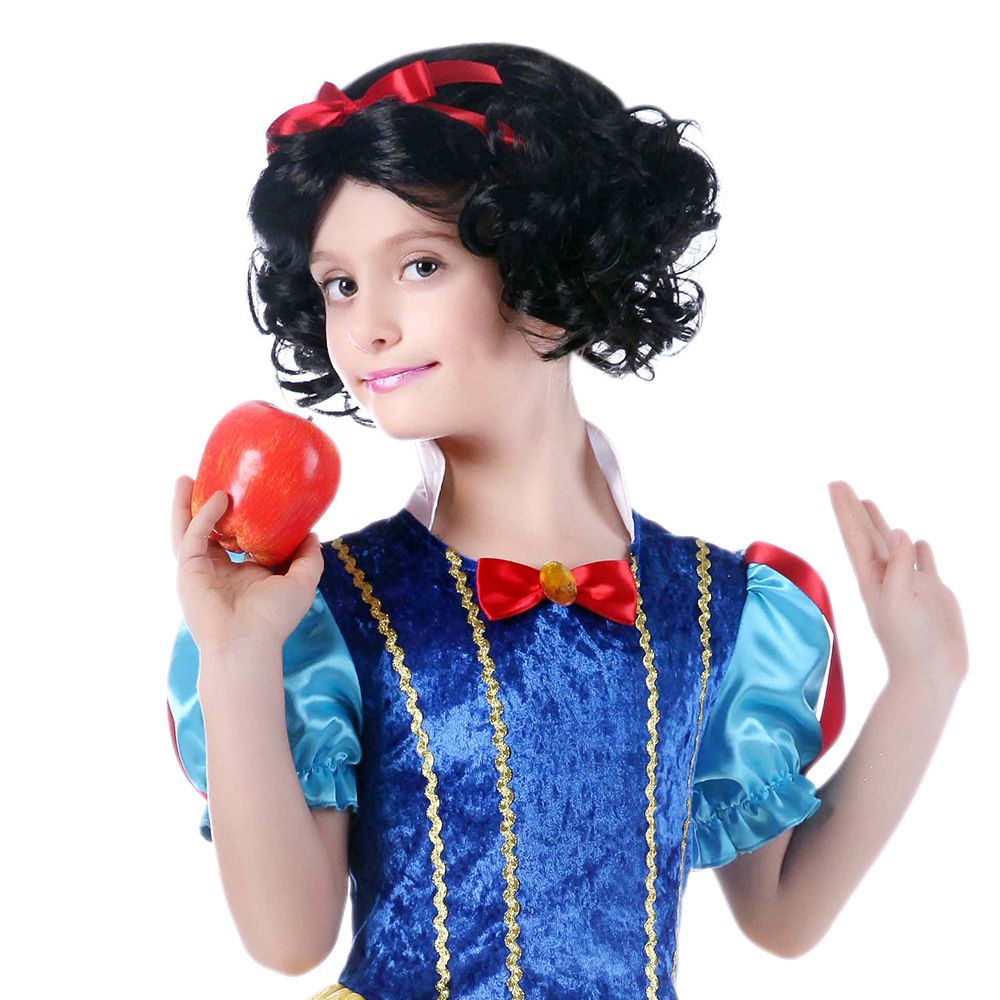 Children's Day Halloween Christmas girl performance cos princess black hair braided long curly hair ZP_ipsvogv.com