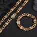 Hip Hop Hip Hop Street Rap Cuban Chain Pig Nose Micro Inlaid Zircon Texture Light Luxury Bracelet Necklace Set_ipsvogv.com