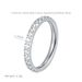 Women's Jewelry Super Sparkling Full Diamond Zircon Plain Ring Electroplated K Layered Strap Titanium Steel High Color Retention Accessory_ipsvogv.com