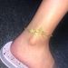 Fashion simple diamond butterfly Anklet innovation combined with hip hop rhinestone Anklet jewelry Anklet_ipsvogv.com