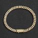 Men’s Jewelry Set Fashion Hip Hop Bracelet 6mm Cuban Chain Spring Buckle Single Row Zircon Personality Versatile Simple Men's Hip Hop Accessories_ipsvogv.com