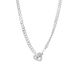 Women's Jewelry Copper Zircon Stainless Steel Couple Titanium Steel Love Bracelet Necklace Crystal Set_ipsvogv.com