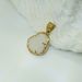 Mini Gold Stainless Steel Smooth Surface Colorful Glass Ornament Big Belly Maitreya Buddha Pendant_ipsvogv.com