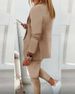 Women's Solid Color Professional Suit Set - Commuting Style Blazer & Pants | Office Workwear Outfit_ipsvogv.com