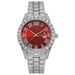 Women’s Jewelry Set Fashion Fashion All Match Cross Necklace 15MM Diamond Cuban Chain Necklace Bracelet Men's Watch Set Gift Box_ipsvogv.com