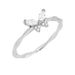 S925 Sterling Silver Ring For Women, Fashionable, Sweet And Versatile, Butterfly Horse Eye Stone Inlaid Personality High End Ring_ipsvogv.com