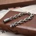 Papas Personality Unisex Rattan Grass Pattern Simple Korean Style Hip-Hop Niche Bold Bracelet_ipsvogv.com