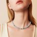 Blue Green Stone Pearl Collarbone Chain High-end Necklace As A Gift, Simple And Unique, Niche Fashion Collar For Women_ipsvogv.com