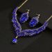 Pinduoduo Exaggerated Necklace Set Luxurious Crystal Jewelry Party Dress Accessories_ipsvogv.com