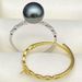 S Pure Silver Pearl Holder Accessories DIY Handmade Adjustable Ring Cuban Chain Style_ipsvogv.com
