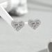 Minimally designed Korean style for female niche, light luxury, heart-shaped bow design, earrings, versatile earrings_ipsvogv.com