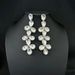 Fashion diamond studded rhinestone long multi layer water drop earrings for women jewelry_ipsvogv.com