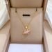 】 Love 【 Surrounding Light Luxury Charm Gorgeous Full Diamond Necklace Women's Versatile Clavicle Titanium Steel Chain 【 】_ipsvogv.com