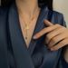 Stainless Steel New Fashion Fine Jewelry Elegant Sexy M Zircon Tassel Charms Chain Choker Necklaces & Pendants For Women_ipsvogv.com