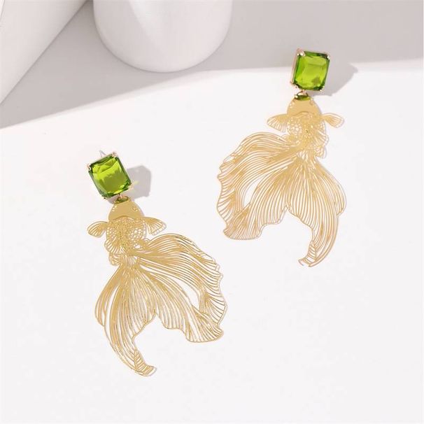 Women's Exaggerated Trendy Hollow Earring Classic Chic Cubic Zirconia Jewellery Exquisite Vintage Chinese Style Jewelry_ipsvogv.com