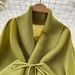Ruffled Butterfly Sleeve Gradient Tie Cape Short Coat Top + Gradient Pleated Skirt Two-piece Suit_ipsvogv.com