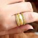Cao Shi's Net Red Simple Domineering Light Luxury Index Finger Personality Smooth Fried Dough Twists Ring_ipsvogv.com