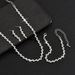 2024 Claw Loose Diamond Zircon Necklace Earrings Bracelet Set Three-Piece Clavicle Chain Evening Dress_ipsvogv.com