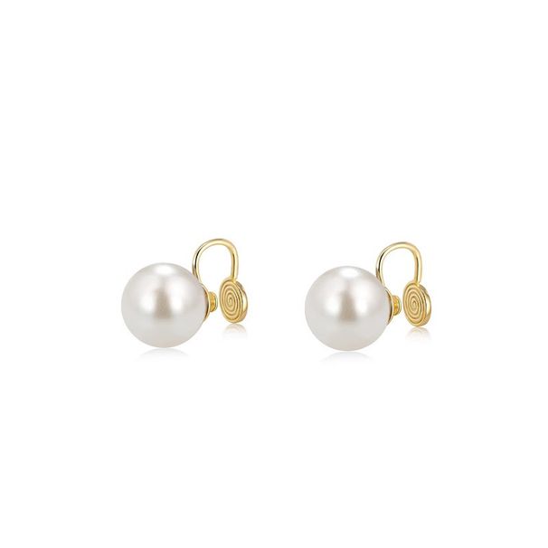 Women's Jewelry Retro Round Pearl Ear Clip Light Luxury Niche Design Fashionable And Versatile Earrings Mosquito Coil Earrings_ipsvogv.com