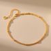 New Summer French multi layer chain design retro foot ornaments fashionable K gold plated plain chain cold style all match anklet_ipsvogv.com