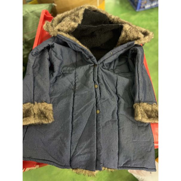 Women's imitation crystal fox fur big collar long fur collar hooded coat_ipsvogv.com