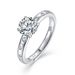 D color vvs moissanite ring s925 silver 1 carat wedding ring open ring jewelry silver jewelry processing_ipsvogv.com