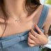 Sterling Silver Ribbon Bow Necklace For Women, Exquisite Sweet Gentle Temperament Choker, Light Luxury High-end Clavicle_ipsvogv.com
