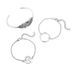 New Adjustable Alloy Leaf Map And Bracelet With 3-piece Combination Set_ipsvogv.com