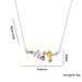 Necklace Female Internet Celebrity Sparkling Colorful Zircon Light Luxury Necklace Candy Color Versatile Collarbone_ipsvogv.com