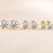 Classic Rose Gold Screw For Women Moissanite Bull Head Earrings Hollow Sier Jewelry_ipsvogv.com