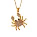 Diamond Crab Pendant Necklace - Fashion Beach Jewelry For Women_ipsvogv.com