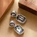 Fashionable Sparkling Glass Crystal Pendant For Female Niche, Simple, Exquisite, And High-end Silver Needle Earrings_ipsvogv.com