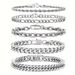 Stainless Cuban Figaro Bracelet Set Fashion Gold-Plated Personality Versatile Titanium Steel Unisex Jewelry_ipsvogv.com