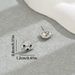 Forest version Korean style female niche college style, inlaid zircon, small dog animal design earri, versatile_ipsvogv.com
