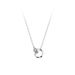 New Mobius double ring necklace female light luxury high end niche girlfriend girlfriend gift Valentine's Day clavicle necklace female_ipsvogv.com
