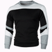 Men's Clothing new spring and autumn men's jacket sweatshirt fashion 3 color stitching men's casual Korean version pullover sweatshirt_ipsvogv.com